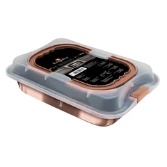 Правоъгълна тава&nbsp; с капак Berlinger Haus BH/7839/8673 розово злато