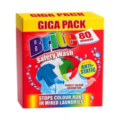 Цветоулавящи кърпички Brite Gifa Pack за цветно пране, 80бр.