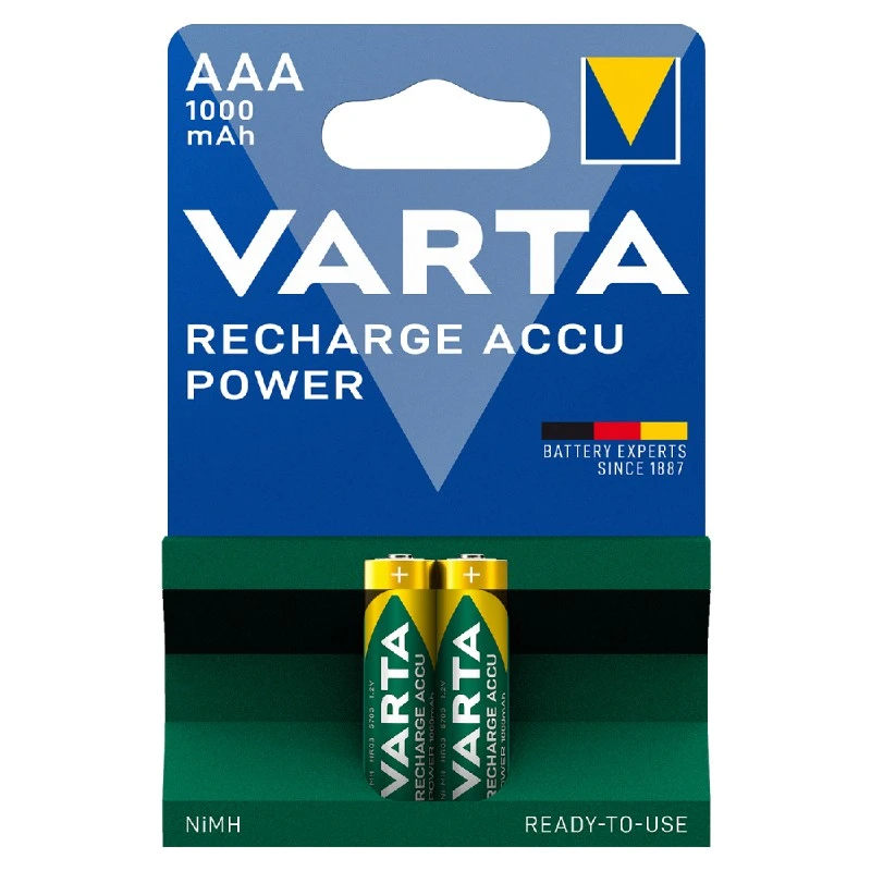 VARTA ACCU NIMH 1000MAH AAA X 2