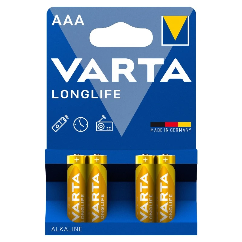 VARTA ALKALINE LONGLIFE AAA 1,5V X 4