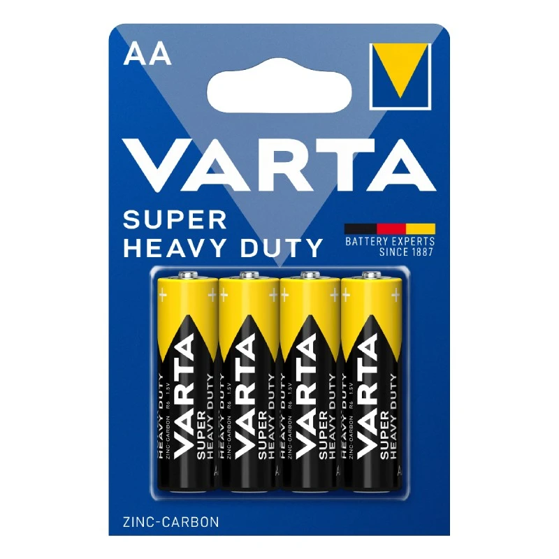 VARTA ZINC CARBON SUPERLIFE AA 1,5V X 4