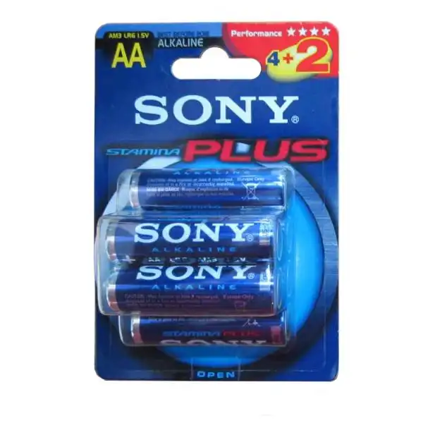 SONY STAMINA PLUS ALKALINE AA 1,5V X 4+2