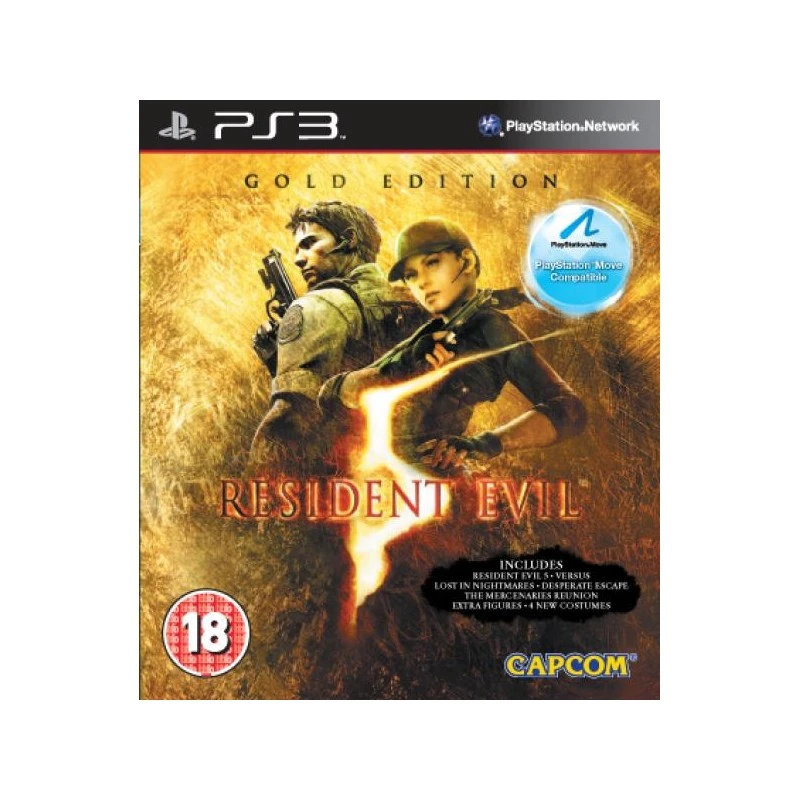 PS3 RESIDENT EVIL 5 GOLD MOVE