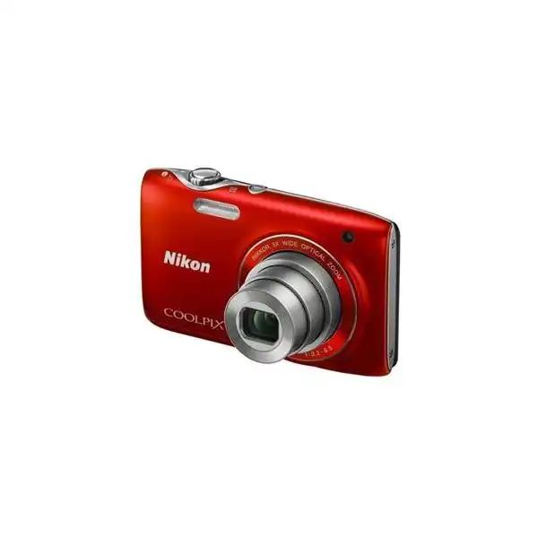 NIKON COOLPIX S3100 RED + SD 4GB + CASE