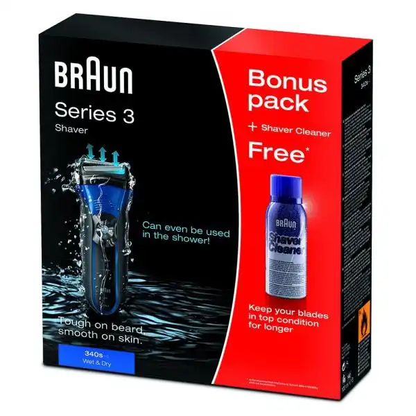 BRAUN S3-340 + CLEANER SPRAY