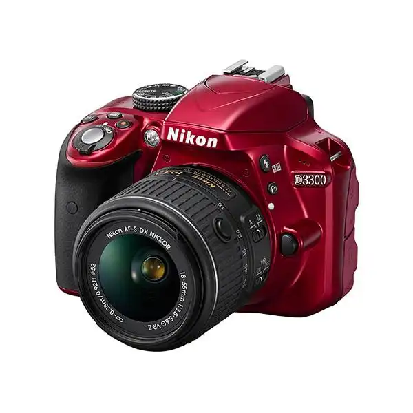 NIKON D3300 RED KIT 18-55VRII