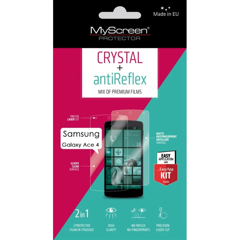 MYSCREENPROTECTOR CRYSTAL GALAXY ACE 4