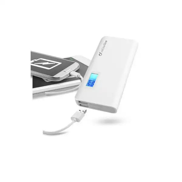 CELLULAR POWERBANK 2 USB&LCD 10000MAH WH