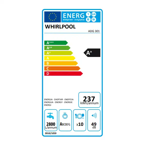WHIRLPOOL ADG-301