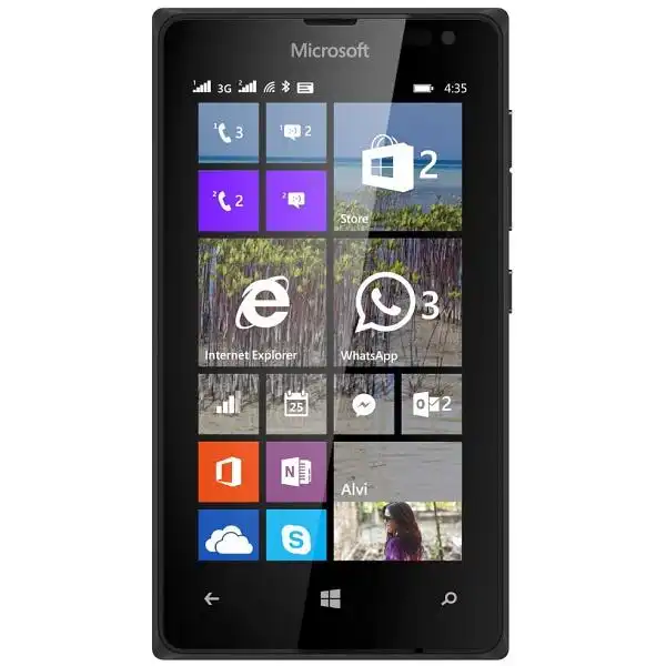 MICROSOFT LUMIA 435 DS BLACK + COVER