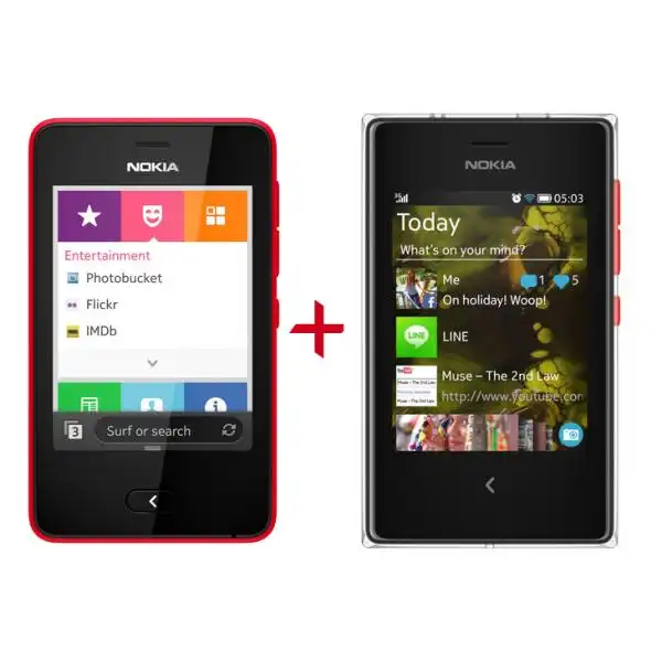 NOKIA ASHA 501+NOKIA ASHA 503 RED