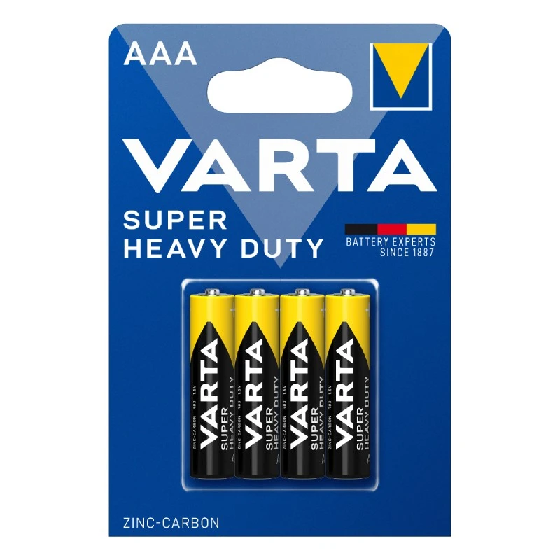 VARTA ZINC CARBON SUPERLIFE AAA 1,5V X 4