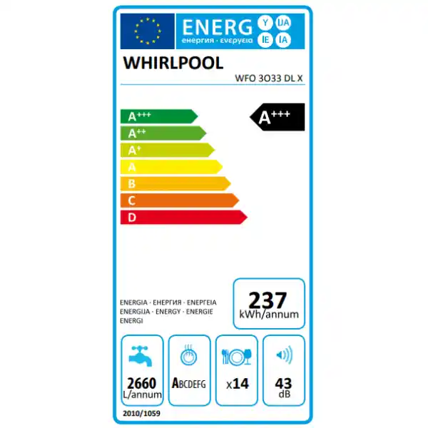WHIRLPOOL WFO-3O33 DLX