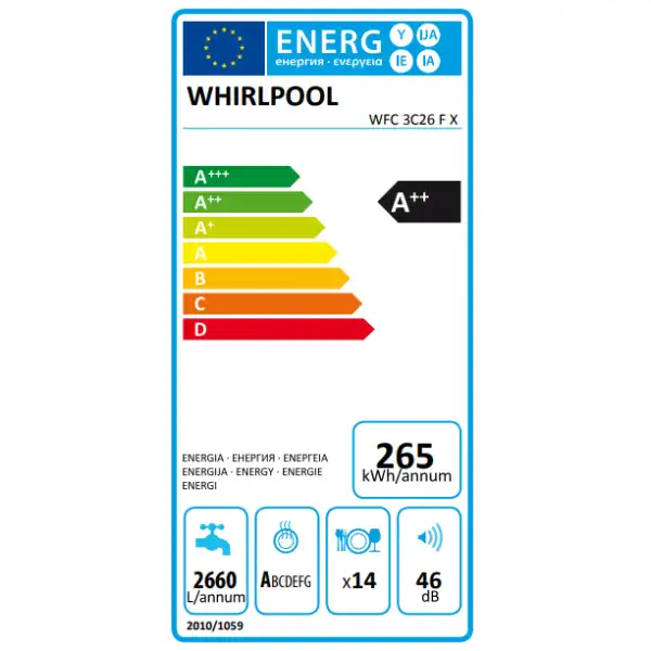 WHIRLPOOL WFC-3C26 FX