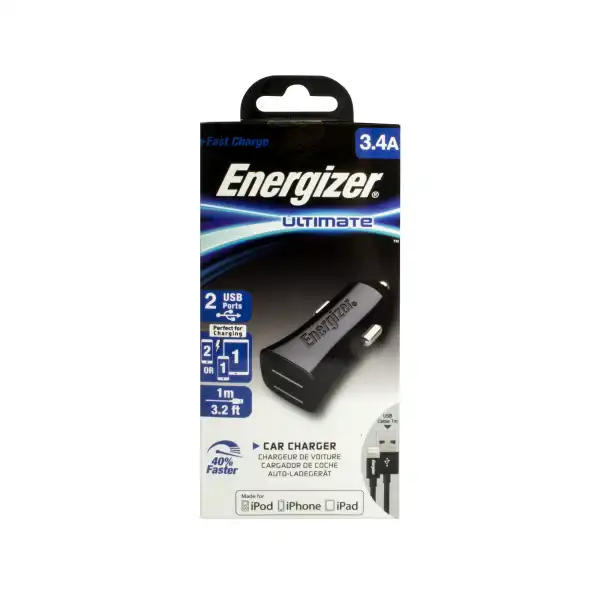 ENERGIZER CAR CHARGER 12V 3.4A