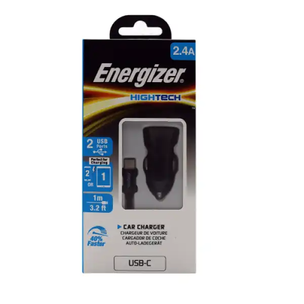 ENERGIZER CAR CHARGER 12V TYPE C 2.4A