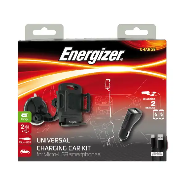 ENERGIZER CAR KIT 12V MICRO USB/HOLDER