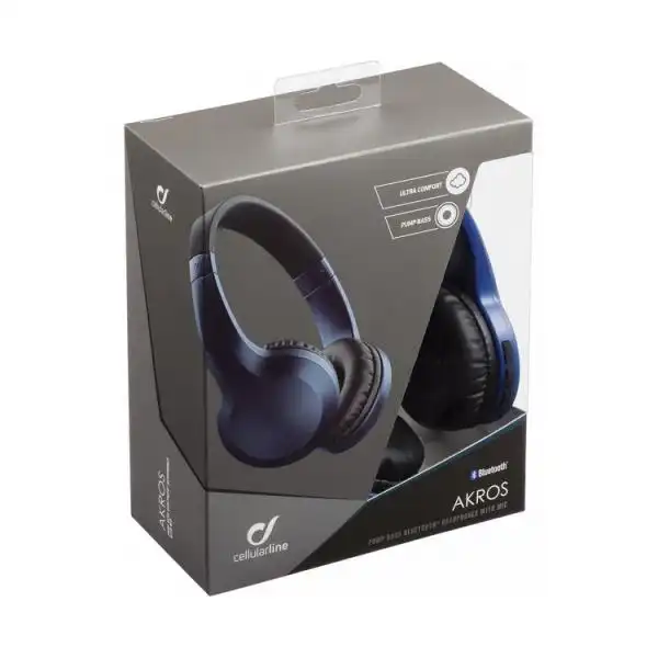 CELLULAR HEADPHONES AKROS BLUETOOTH BLUE