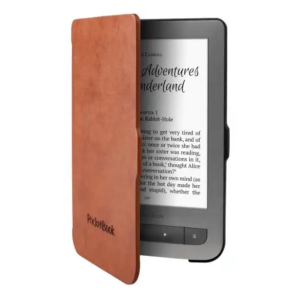 POCKETBOOK COVER JPB626(2) BROWN/BLACK