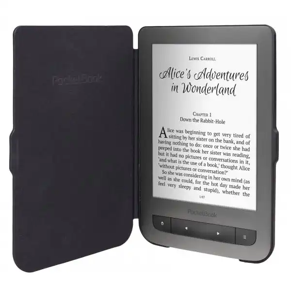 POCKETBOOK COVER JPB626(2) SPARKLING BLACK/BLACK