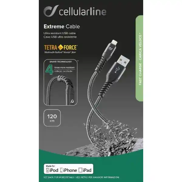 CELLULAR IPHONE LIGHTNING TETRA FORCE CABLE 