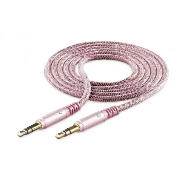 CELLULAR STEREO CABLE 3.5M PINK