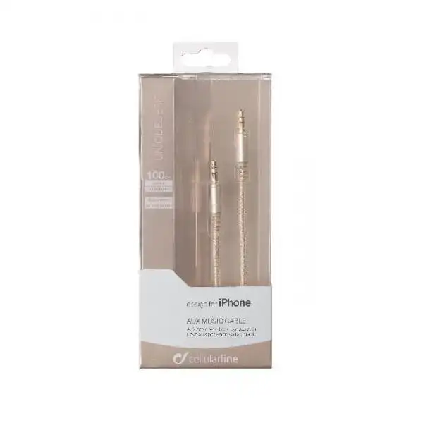 CELLULAR STEREO CABLE 3.5M GOLD