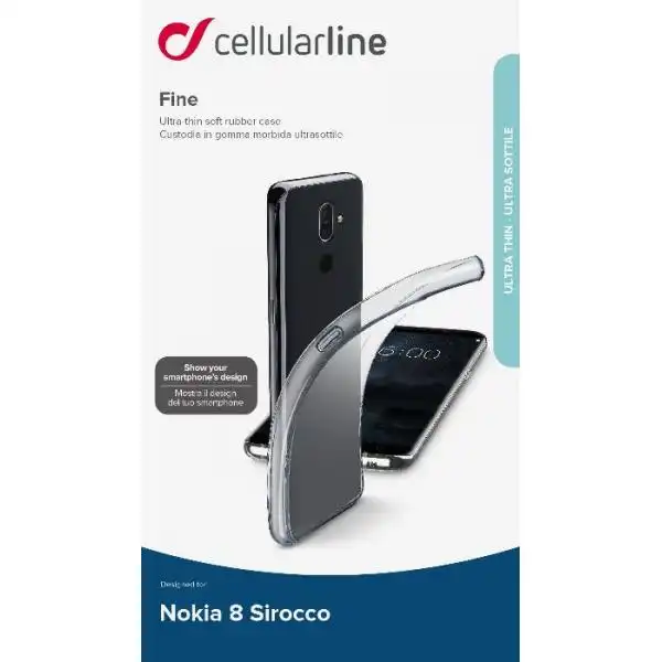 CELLULAR NOKIA 8 SIROCCO TRANSP.COVER