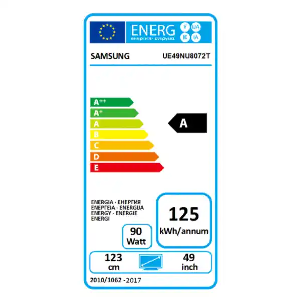 SAMSUNG UE-49NU8072 TXXH UHD SMART TV