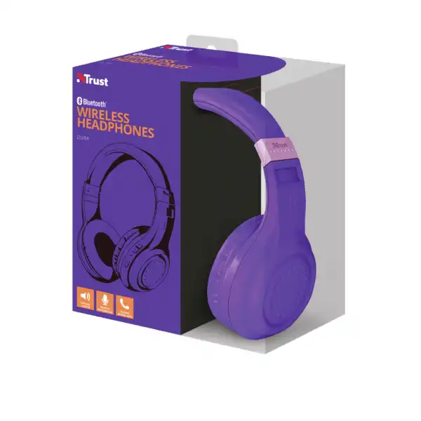 TRUST 22764 HEADPHONES WRLS PPL