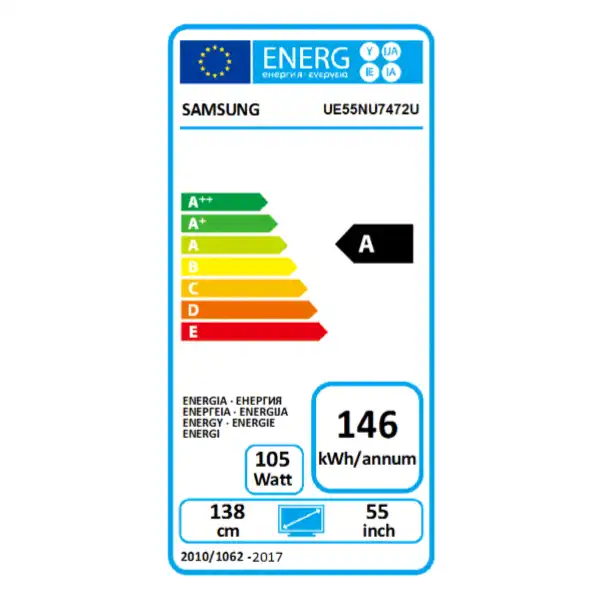SAMSUNG UE-55NU7472 UXXH UHD SMART TV