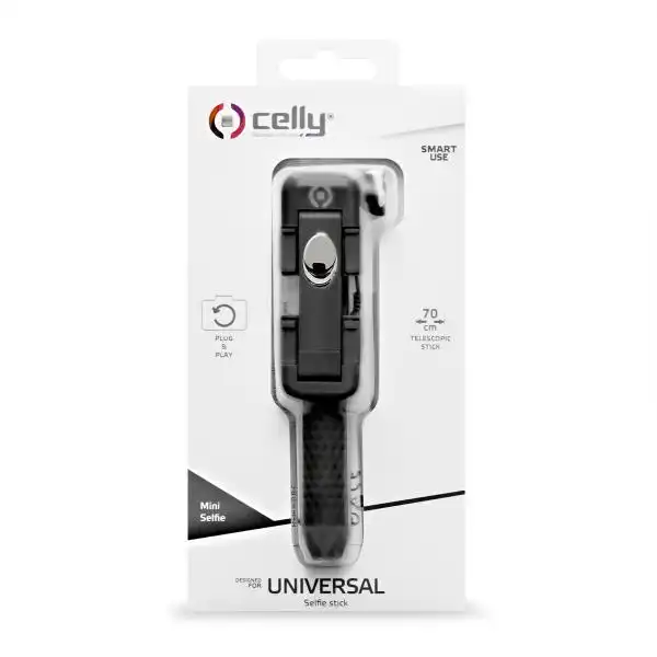 CELLY MINI SELFIE STICK BLACK