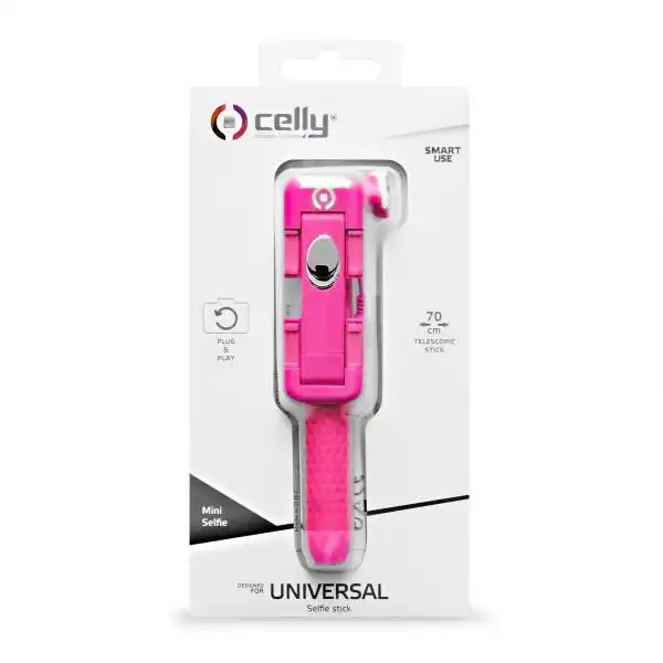 CELLY MINI SELFIE STICK PINK