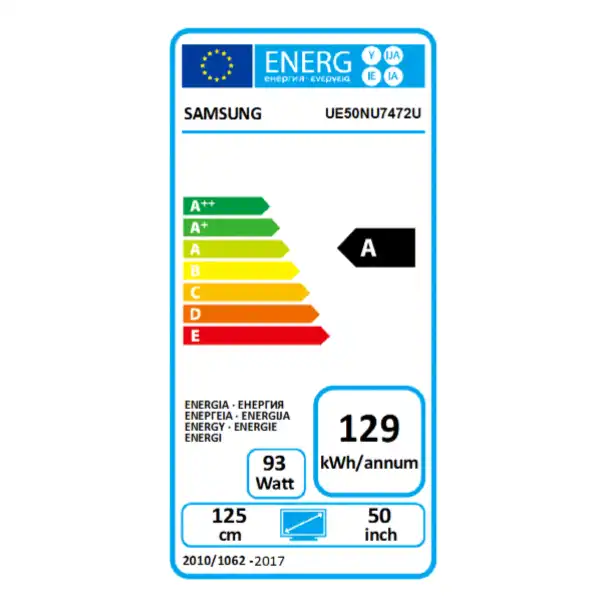 SAMSUNG UE-50NU7472 UXXH UHD SMART TV