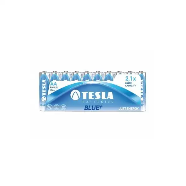 TESLA BLUE + ZINC CARBON AA 1,5V X 10