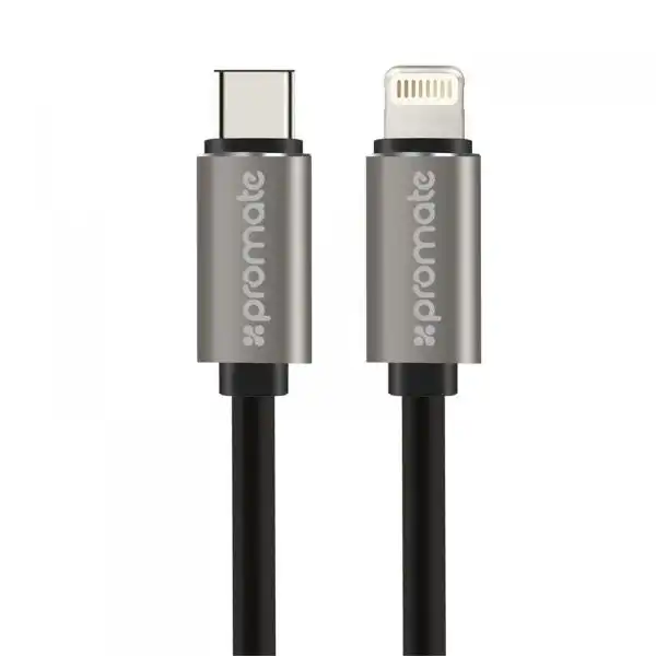 PROMATE LINKMATE USB TYPE C/LIGHTNING CABLE BK 