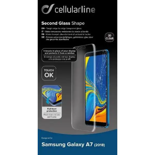 CELLULAR SAMSUNG GALAXY A7 2018 TEMP. GLASS 3D