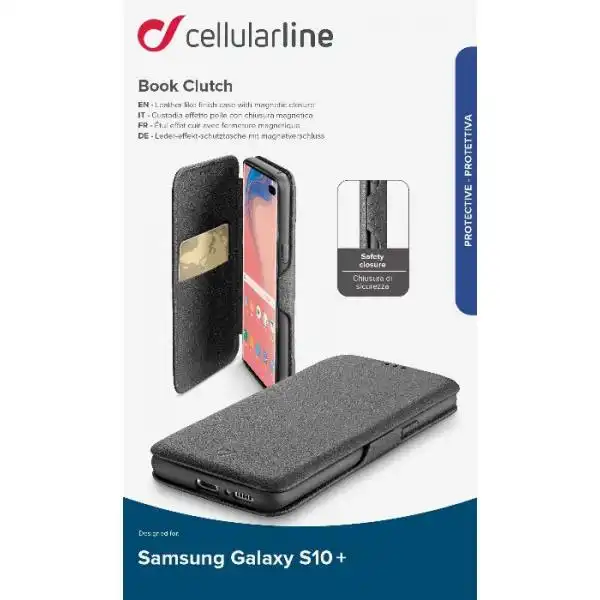 CELLULAR SAMSUNG GALAXY S10+ BOOK CLUTH BK 