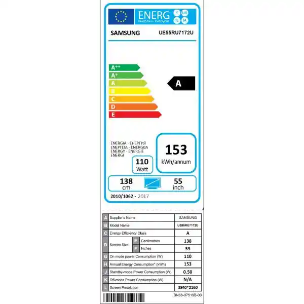 SAMSUNG UE-55RU7172 UHD SMART TV