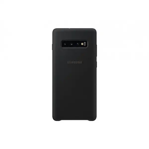 SAMSUNG S10+ SILICONE COVER BK EF-PG975TBEGWW