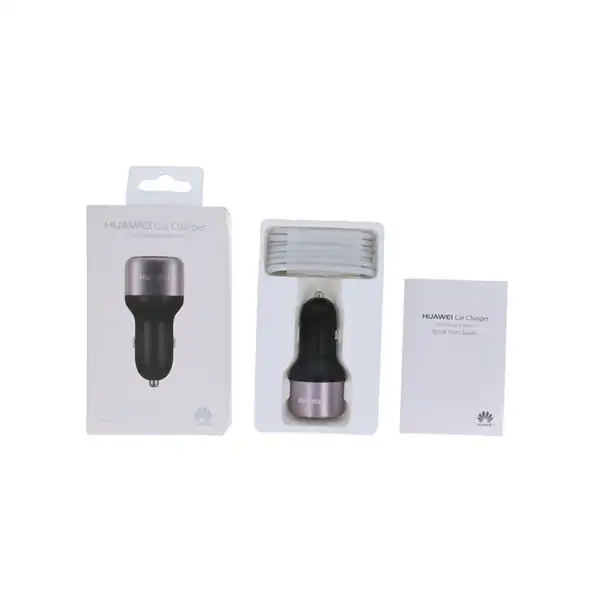 HUAWEI AP31 CAR QUICK CHARGER 2 USB 9V/5V TYPE C CABLE GY