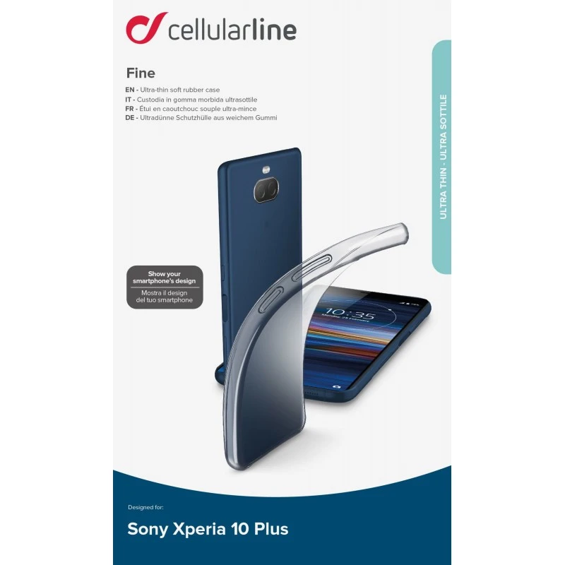 CELLULAR SONY XPERIA 10 PLUS FINE TRANSP CASE