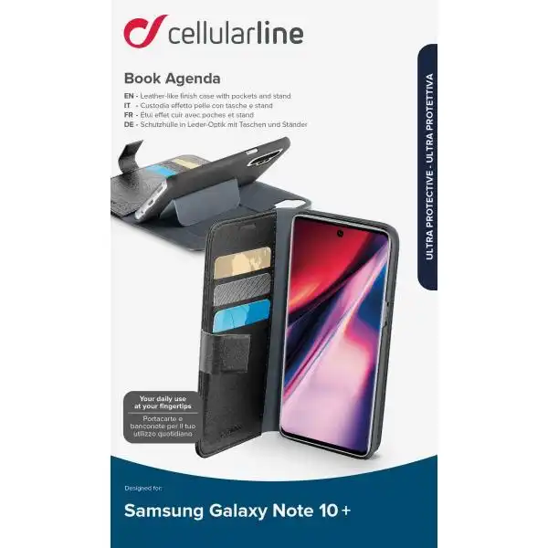 CELLULAR SAMSUNG GALAXY NOTE 10 +  BOOK AGENDA COVER