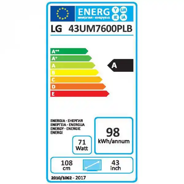 LG 43UM7600 SMART UHD LED TV
