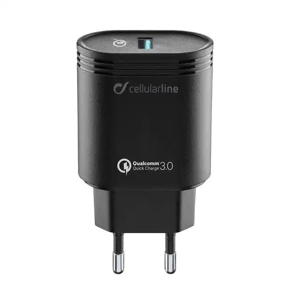 CELLULAR QUALCOM WALL CHARGER 3.0A BK