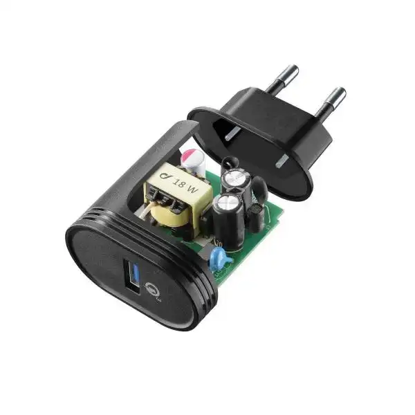 CELLULAR QUALCOM WALL CHARGER 3.0A BK