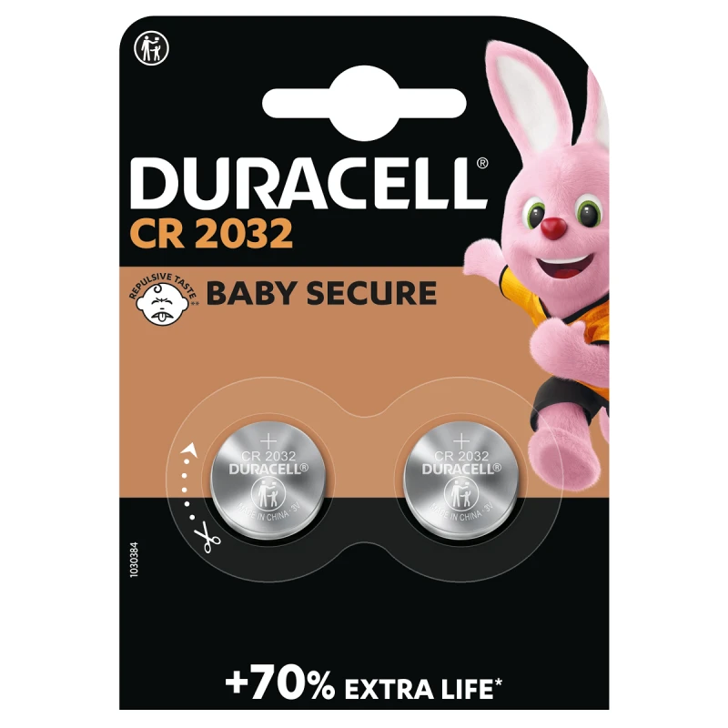 DURACELL LITHIUM BATTERIES CR2032 X2