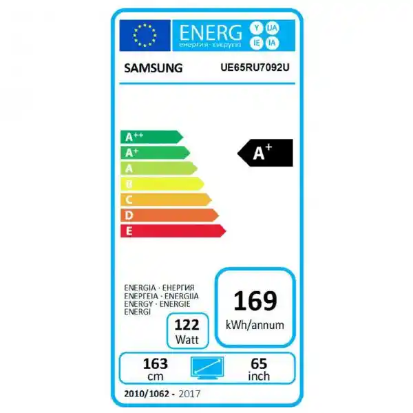 SAMSUNG UE-65RU7092 UXXH UHD SMART