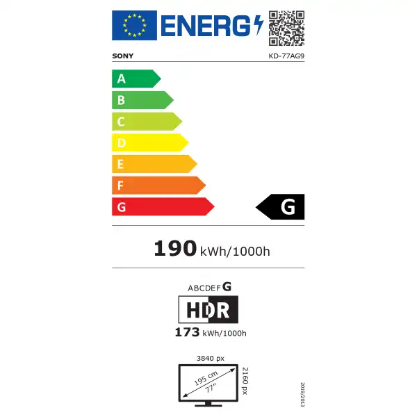 SONY KD-77AG9 OLED SMART TV