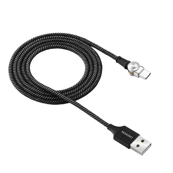 CANYON CNS-USBC8B MAGNETIC ROTATING TYPE C CABLE  1M